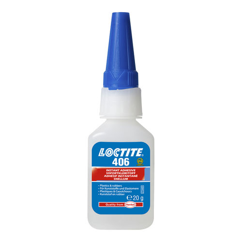 Cola instantânea - LOCTITE 406 - Henkel LOCTITE - de cianoacrilato / para metais / para plástico