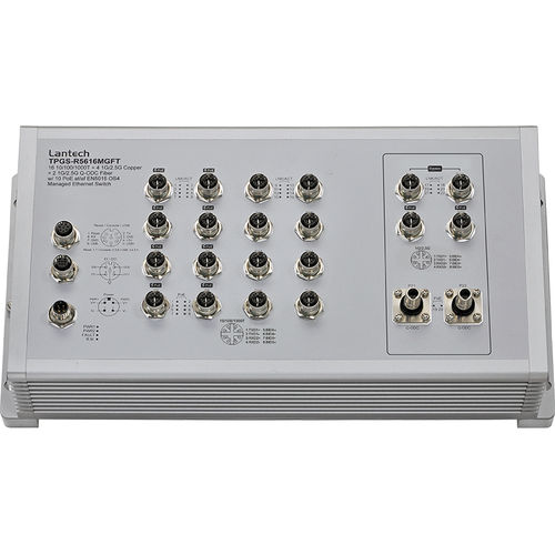 Switch de rede inteligente - TPGS-R5616MGFT series - Lantech Communications Europe GmbH - 22 portas / com invólucro / de parede