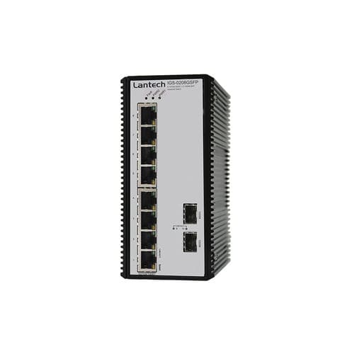 Switch de rede não gerenciável - IGS-0208GSFP series - Lantech Communications Europe GmbH - 10 portas / Gigabit / com conexão sem fio