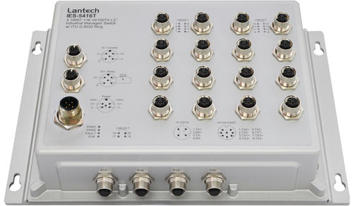 Switch de rede gerenciável - IES-5416T series - Lantech Communications Europe GmbH - 20 portas / Gigabit / convencional