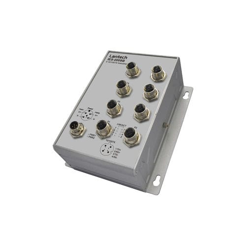 Switch de rede não gerenciável - IES-0008B series - Lantech Communications Europe GmbH - 8 portas / de parede / redundante