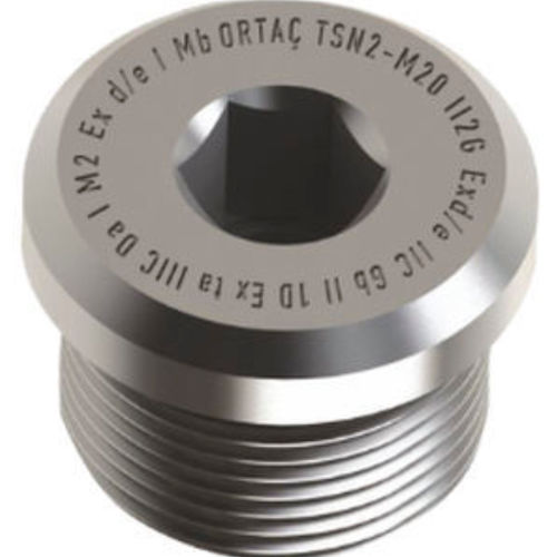 Tampão redondo - TS Series - ORTAC - macho / em NBR / em latão niquelado
