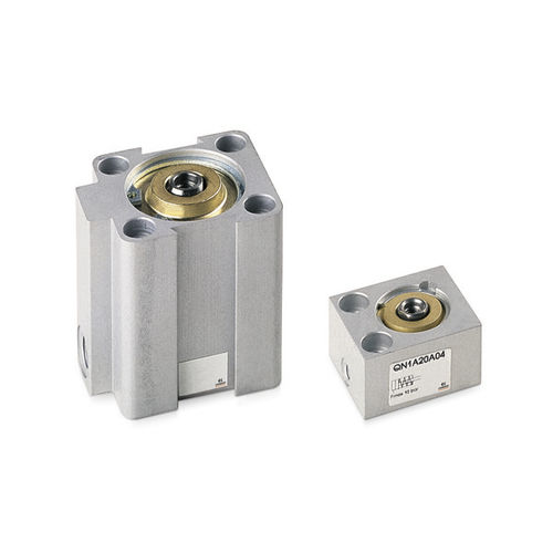 Cilindro de curso curto - QN series - CAMOZZI AUTOMATION - pneumático / de pistão / de simples ação