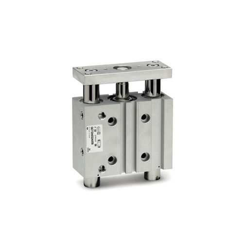 Cilindro com guias integradas - QCT, QCB series - CAMOZZI AUTOMATION - pneumático / de pistão magnético / de dupla ação