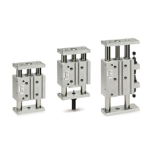 Cilindro com guias integradas - QCTF, QCBF series - CAMOZZI AUTOMATION - pneumático / de pistão magnético / de dupla ação