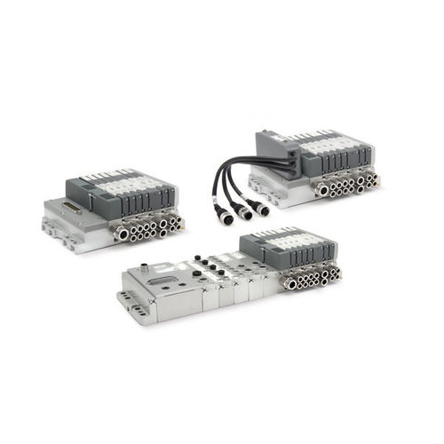 Ilha de válvulas spool - HN series - CAMOZZI AUTOMATION - de controle elétrico / de acionamento pneumático / de 2/2 vias