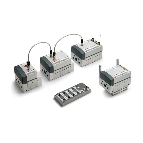 Ilha de válvulas spool - Y series - CAMOZZI AUTOMATION - acionada por solenoide / de acionamento pneumático / de 2/2 vias