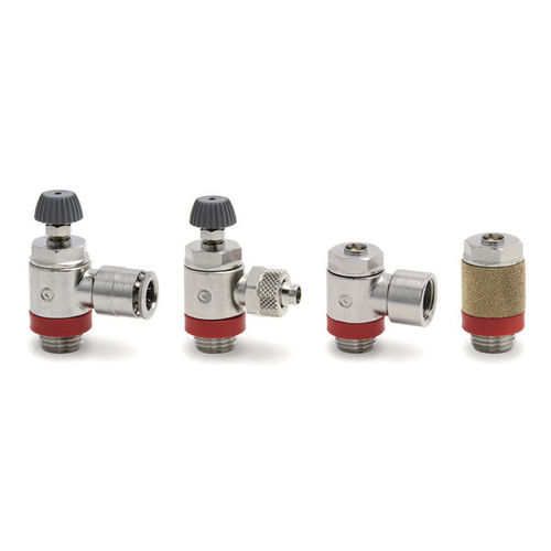 Válvula de controle de vazão - SCU, MCU, SVU, MVU, SCO, MCO series - CAMOZZI AUTOMATION - de agulha / manual / para ar