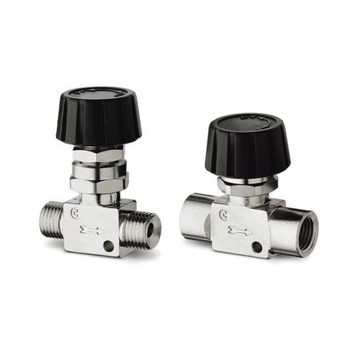 Válvula de controle de vazão - 28 series - CAMOZZI AUTOMATION - de macho cônico / para água / para óleo