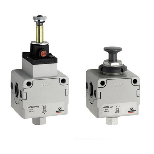 Válvula direcional pneumática tipo poppet - MC series - CAMOZZI AUTOMATION - de acionamento pneumático / de controle elétrico / de acionamento manual