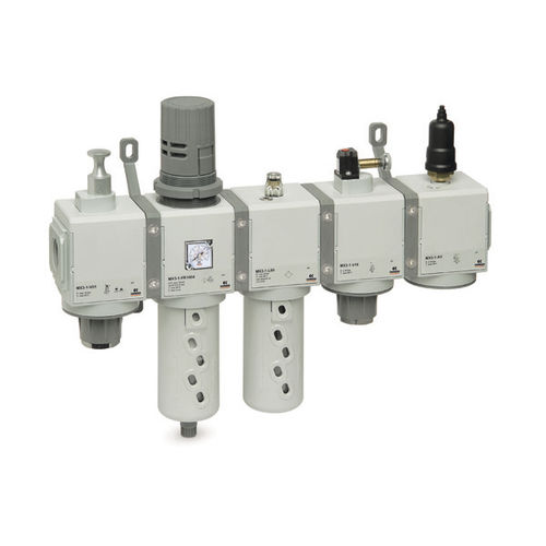 Filtro regulador e lubrificador de ar comprimido - MX series - CAMOZZI AUTOMATION - modular / vertical / compacto