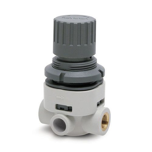 Regulador de pressão miniatura - T series - CAMOZZI AUTOMATION - para água / para ar / de pistão