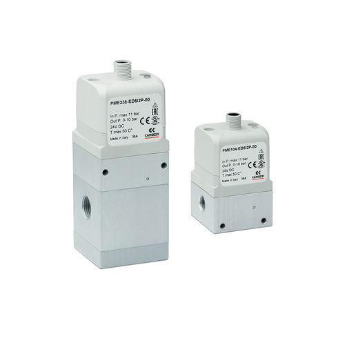 Regulador de pressão proporcional - PME series - CAMOZZI AUTOMATION - para ar comprimido / para gases nobres / para oxigênio