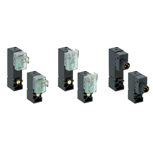 Válvula solenoide de ação direta - K series - CAMOZZI AUTOMATION - de 2/3 vias / para gás / compacta