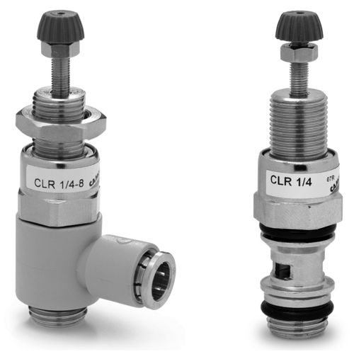 Regulador de pressão miniatura - CLR series - CAMOZZI AUTOMATION - de pistão / de simples estágio / em latão