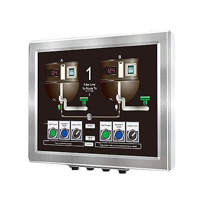 Monitor TFT-LCD - ADM-5817AX - Arista - com tela sensível ao toque resistiva com 5 fios / industrial / de armazenamento
