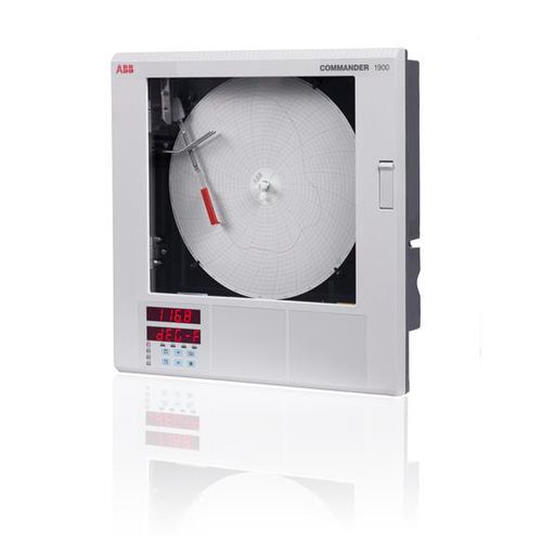 Registrador com papel - C1900  - ABB Measurement & Analytics - de fluxo / embutido / com diagrama circular