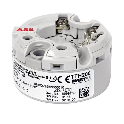 Transmissor de temperatura para montagem em cabeçote - TTH200 - ABB Measurement & Analytics - RTD / com termopar / HART