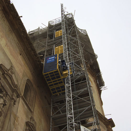Elevador para o setor da construção - ESP 1000 - PILOSIO - industrial / com plataforma