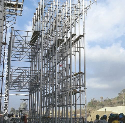 Torre de andaime para fachada - GASS  - PASCHAL-Werk G. Maier GmbH - modular