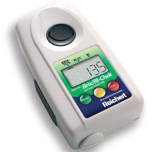 Refratômetro digital - Brix/RI-Chek - Reichert - portátil / para a indústria alimentícia / para cerveja