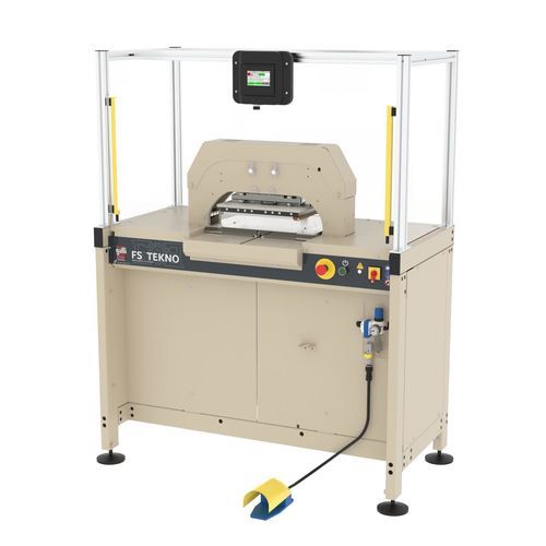 Máquina de corte com saca-bocados - GALLI FS TEKNO - Suteau-Anver - para couro / para têxtil em tiras / de estampagem