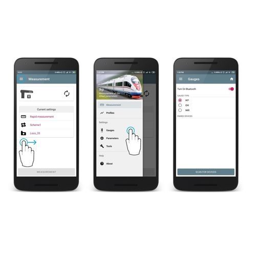 Software Android - RIFTEK EUROPE - de medição / de calibração / para aplicações ferroviárias