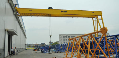 Semipórtico para trilho - GH Cranes & Components - para obras de construção civil / para oficina / de viga dupla