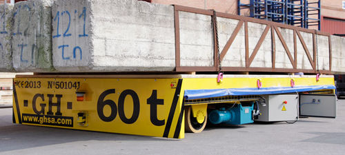 Carro de transferência motorizado a bateria - GH Cranes & Components - com 2 eixos / modular