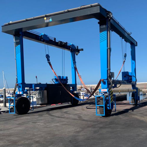Guindaste de pórtico leve - GH-25   - GH Cranes & Components - autopropelido / para aplicações marítimas / de viga dupla