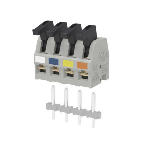 Borne para circuitos impressos - SP02504HDNC ASP0250404-004 - METZ CONNECT - com alavanca / cinza / Ethernet