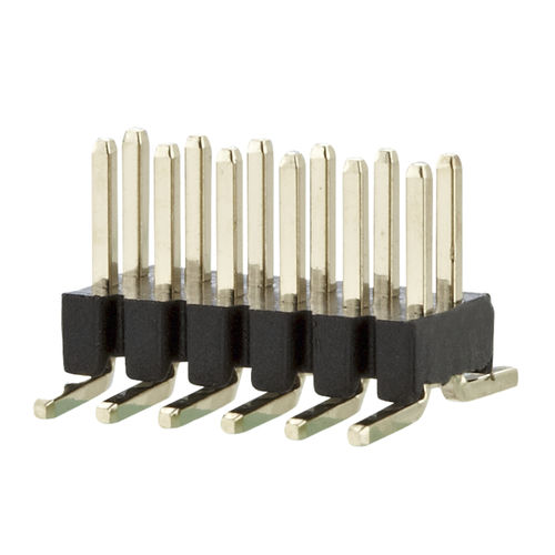 Barra de pinos macho - PM20BxxVBDN - METZ CONNECT - de duas carreiras / reta / SMT