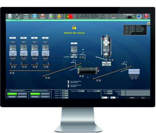 Software de controle - EUROXXI - ARCEN ENGENHARIA, S.A. - de mistura / de pesagem / de processo