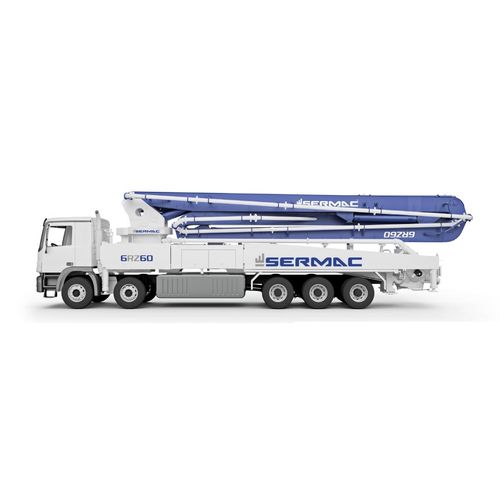 Caminhão com bomba de concreto móvel - 6RZ60 - SERMAC S.p.A. - para obras