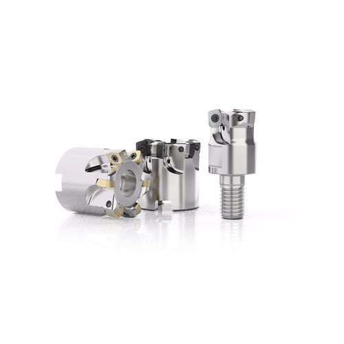 Fresa de dois tamanhos - Highfeed 2 series - SECO TOOLS - com pastilhas de corte / de faceamento / para metais