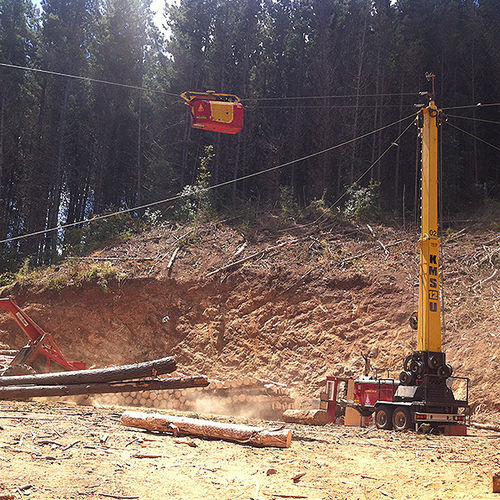 Guindaste móvel - KMS 4000 - Konrad Forsttechnik - telescópico / florestal / compacto