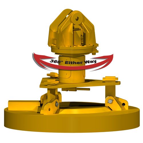 Levantador eletromagnético com acionamento elétrico - MR 360 - Builtrite Mfg - para máquina de movimentação / compacto / circular