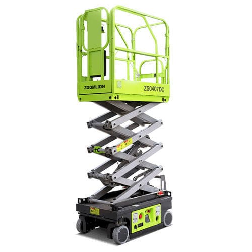 Plataforma elevatória tipo tesoura com rodas - ZS0407DC - Zoomlion Heavy Industry Science & Technology Co., - elétrica / para ambiente interno / compacta