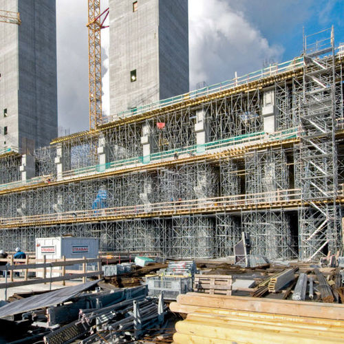 Torre de andaime fixa - MODEX - Hünnebeck GmbH - para fachada / modular