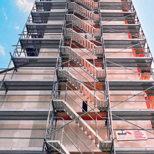 Andaime fixo - BOSTA® 70 - Hünnebeck GmbH - para fachada / modular