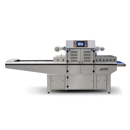 Seladora de bandejas para tabuleiros - FOODPACK SPEEDY DUO - Ilpra S.p.A. - linear / automática / para a indústria alimentícia