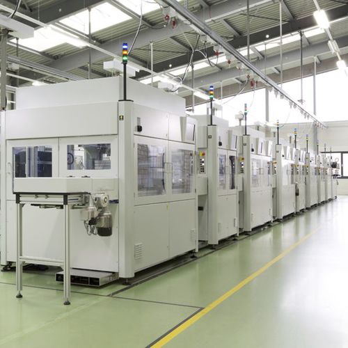 Linha de montagem semiautomática - Wolf Produktionssysteme GmbH & Co.KG - de marcação / de soldagem