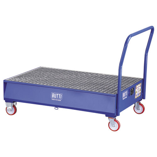 Bacia de contenção 2 tambores - 822ER - BUTTI - em aço / móvel / com grelha galvanizada
