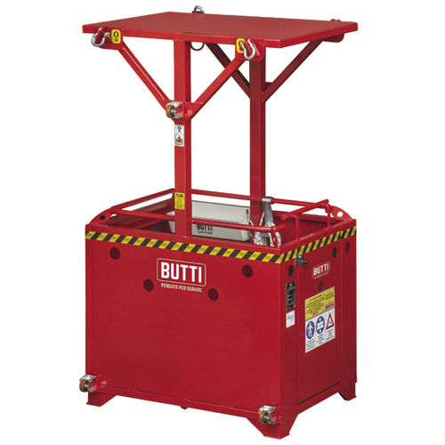 Plataforma de elevação - 367 - BUTTI - suspensa / para operador a bordo em pé / vertical
