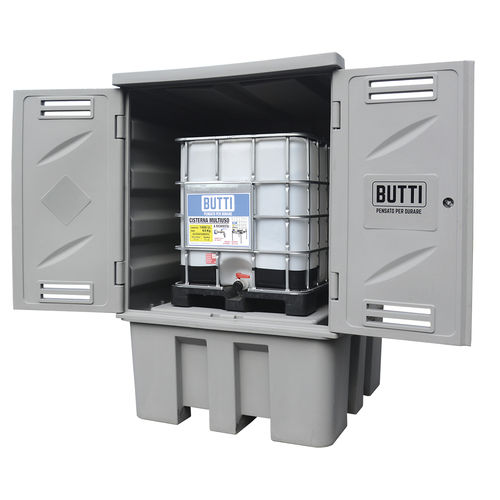 Armário de acondicionamento - 8080AP1C - BUTTI - de proteção / de piso / com portas de bater