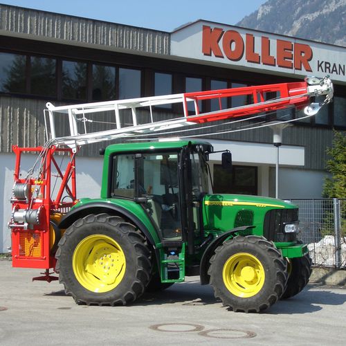 Sistema de cabos aéreos para extração de madeira em subidas - K300T  - Koller Forsttechnik - para extração de madeira em subidas e descidas / montado em trator