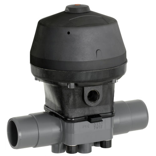 Válvula de diafragma - R690 - GEMÜ Gebrüder Müller Apparatebau GmbH & Co. KG - com acionamento pneumático / de regulação / para águas residuais