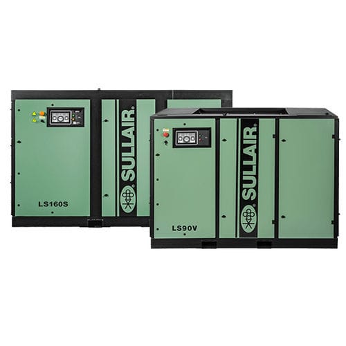 Compressor rotativo - LS series - SULLAIR - de ar / com motor elétrico / estacionário