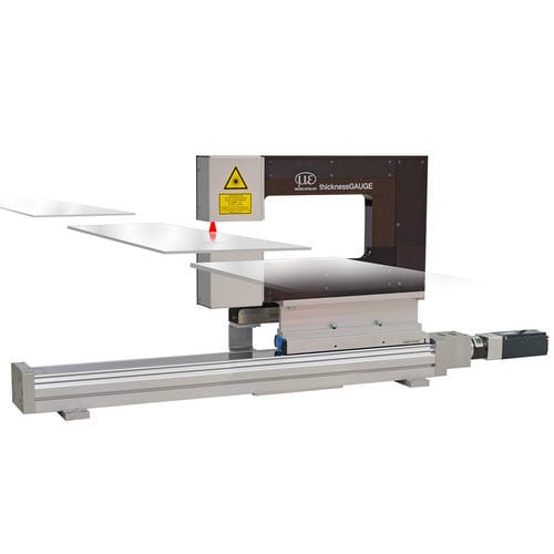 Medidor de espessura em placa - thicknessGAUGE 3D - MICRO-EPSILON - fita / para esteira transportadora / de revestimento