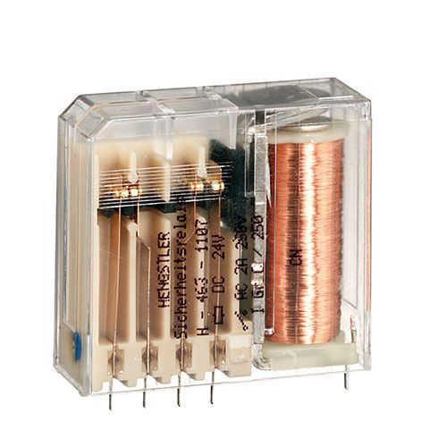 Relé eletromecânico CC - H-463 - HENGSTLER - para circuitos impressos / de potência / IEC